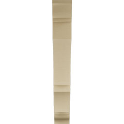 Ekena Millwork - BKTUR055X34X40BOA01RCPR - Timberthane Faux Wood Balboa Style Bracket, Traditional Ends, 5 1/2"W x 34"D x 40"H, Primed Tan