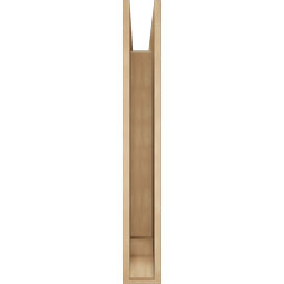 Ekena Millwork - BKTUR055X34X40BOA01RCPR - Timberthane Faux Wood Balboa Style Bracket, Traditional Ends, 5 1/2"W x 34"D x 40"H, Primed Tan