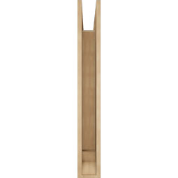 Ekena Millwork - BKTUR055X34X42BOA01RCPR - Timberthane Faux Wood Balboa Style Bracket, Traditional Ends, 5 1/2"W x 34"D x 42"H, Primed Tan