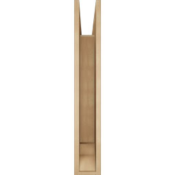 Ekena Millwork - BKTUR055X36X36BOA01RCPR - Timberthane Faux Wood Balboa Style Bracket, Traditional Ends, 5 1/2"W x 36"D x 36"H, Primed Tan