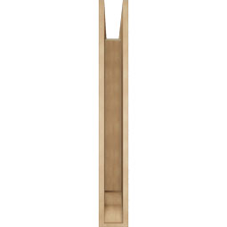 Ekena Millwork - BKTUR055X36X42BOA01RCPR - Timberthane Faux Wood Balboa Style Bracket, Traditional Ends, 5 1/2"W x 36"D x 42"H, Primed Tan