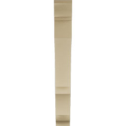 Ekena Millwork - BKTUR055X36X44BOA01RCPR - Timberthane Faux Wood Balboa Style Bracket, Traditional Ends, 5 1/2"W x 36"D x 44"H, Primed Tan