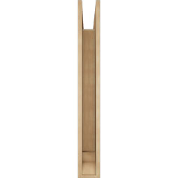 Ekena Millwork - BKTUR055X36X44BOA01RCPR - Timberthane Faux Wood Balboa Style Bracket, Traditional Ends, 5 1/2"W x 36"D x 44"H, Primed Tan