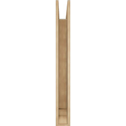 Ekena Millwork - BKTUR055X36X48BOA01RCPR - Timberthane Faux Wood Balboa Style Bracket, Traditional Ends, 5 1/2"W x 36"D x 48"H, Primed Tan