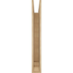 Ekena Millwork - BKTUR055X38X42BOA01RCPR - Timberthane Faux Wood Balboa Style Bracket, Traditional Ends, 5 1/2"W x 38"D x 42"H, Primed Tan