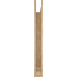 Ekena Millwork - BKTUR055X38X46BOA01RCPR - Timberthane Faux Wood Balboa Style Bracket, Traditional Ends, 5 1/2"W x 38"D x 46"H, Primed Tan