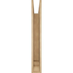 Ekena Millwork - BKTUR055X40X40BOA01RCPR - Timberthane Faux Wood Balboa Style Bracket, Traditional Ends, 5 1/2"W x 40"D x 40"H, Primed Tan