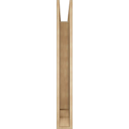 Ekena Millwork - BKTUR055X40X44BOA01RCPR - Timberthane Faux Wood Balboa Style Bracket, Traditional Ends, 5 1/2"W x 40"D x 44"H, Primed Tan