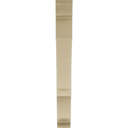 Ekena Millwork - BKTUR055X40X48BOA01RCPR - Timberthane Faux Wood Balboa Style Bracket, Traditional Ends, 5 1/2"W x 40"D x 48"H, Primed Tan