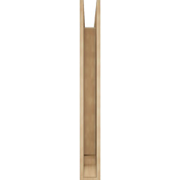 Ekena Millwork - BKTUR055X40X48BOA01RCPR - Timberthane Faux Wood Balboa Style Bracket, Traditional Ends, 5 1/2"W x 40"D x 48"H, Primed Tan