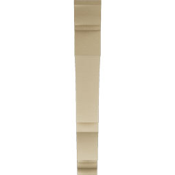 Ekena Millwork - BKTUR055X42X42BOA01RCPR - Timberthane Faux Wood Balboa Style Bracket, Traditional Ends, 5 1/2"W x 42"D x 42"H, Primed Tan