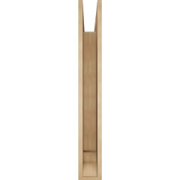 Ekena Millwork - BKTUR055X42X42BOA01RCPR - Timberthane Faux Wood Balboa Style Bracket, Traditional Ends, 5 1/2"W x 42"D x 42"H, Primed Tan