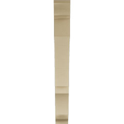 Ekena Millwork - BKTUR055X42X48BOA01RCPR - Timberthane Faux Wood Balboa Style Bracket, Traditional Ends, 5 1/2"W x 42"D x 48"H, Primed Tan