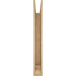 Ekena Millwork - BKTUR055X44X44BOA01RCPR - Timberthane Faux Wood Balboa Style Bracket, Traditional Ends, 5 1/2"W x 44"D x 44"H, Primed Tan