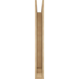 Ekena Millwork - BKTUR055X44X48BOA01RCPR - Timberthane Faux Wood Balboa Style Bracket, Traditional Ends, 5 1/2"W x 44"D x 48"H, Primed Tan