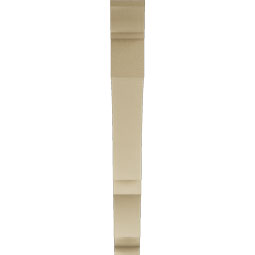 Ekena Millwork - BKTUR055X48X48BOA01RCPR - Timberthane Faux Wood Balboa Style Bracket, Traditional Ends, 5 1/2"W x 48"D x 48"H, Primed Tan