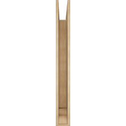 Ekena Millwork - BKTUR055X48X48BOA01RCPR - Timberthane Faux Wood Balboa Style Bracket, Traditional Ends, 5 1/2"W x 48"D x 48"H, Primed Tan