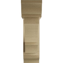 Ekena Millwork - BKTUROBOA00 - Timberthane Rough Cedar Faux Wood Balboa Traditional Bracket w/ Offset Brace