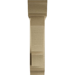 Ekena Millwork - BKTUROBOA00 - Timberthane Rough Cedar Faux Wood Balboa Traditional Bracket w/ Offset Brace