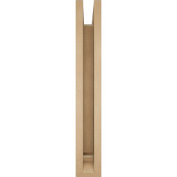 Ekena Millwork - BKTUR0352X24X24BOA01RCPR - Timberthane Faux Wood Balboa Style Bracket w/ Offset Brace, Traditional Ends, 3 1/2"W x 24"D x 24"H, Primed Tan