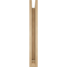 Ekena Millwork - BKTUR0352X24X28BOA01RCPR - Timberthane Faux Wood Balboa Style Bracket w/ Offset Brace, Traditional Ends, 3 1/2"W x 24"D x 28"H, Primed Tan