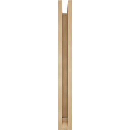 Ekena Millwork - BKTUR0352X24X32BOA01RCPR - Timberthane Faux Wood Balboa Style Bracket w/ Offset Brace, Traditional Ends, 3 1/2"W x 24"D x 32"H, Primed Tan