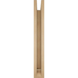Ekena Millwork - BKTUR0352X26X26BOA01RCPR - Timberthane Faux Wood Balboa Style Bracket w/ Offset Brace, Traditional Ends, 3 1/2"W x 26"D x 26"H, Primed Tan