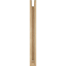 Ekena Millwork - BKTUR0352X26X34BOA01RCPR - Timberthane Faux Wood Balboa Style Bracket w/ Offset Brace, Traditional Ends, 3 1/2"W x 26"D x 34"H, Primed Tan