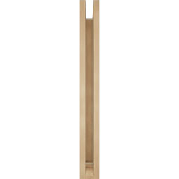 Ekena Millwork - BKTUR0352X28X32BOA01RCPR - Timberthane Faux Wood Balboa Style Bracket w/ Offset Brace, Traditional Ends, 3 1/2"W x 28"D x 32"H, Primed Tan