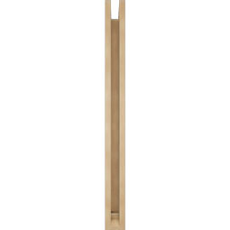 Ekena Millwork - BKTUR0352X28X40BOA01RCPR - Timberthane Faux Wood Balboa Style Bracket w/ Offset Brace, Traditional Ends, 3 1/2"W x 28"D x 40"H, Primed Tan