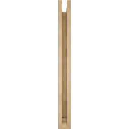 Ekena Millwork - BKTUR0352X30X36BOA01RCPR - Timberthane Faux Wood Balboa Style Bracket w/ Offset Brace, Traditional Ends, 3 1/2"W x 30"D x 36"H, Primed Tan