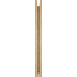 Ekena Millwork - BKTUR0352X30X42BOA01RCPR - Timberthane Faux Wood Balboa Style Bracket w/ Offset Brace, Traditional Ends, 3 1/2"W x 30"D x 42"H, Primed Tan