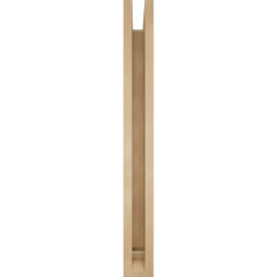 Ekena Millwork - BKTUR0352X32X32BOA01RCPR - Timberthane Faux Wood Balboa Style Bracket w/ Offset Brace, Traditional Ends, 3 1/2"W x 32"D x 32"H, Primed Tan