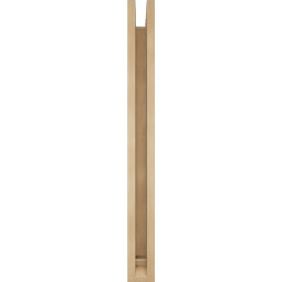 Ekena Millwork - BKTUR0352X32X36BOA01RCPR - Timberthane Faux Wood Balboa Style Bracket w/ Offset Brace, Traditional Ends, 3 1/2"W x 32"D x 36"H, Primed Tan