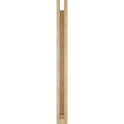 Ekena Millwork - BKTUR0352X32X40BOA01RCPR - Timberthane Faux Wood Balboa Style Bracket w/ Offset Brace, Traditional Ends, 3 1/2"W x 32"D x 40"H, Primed Tan