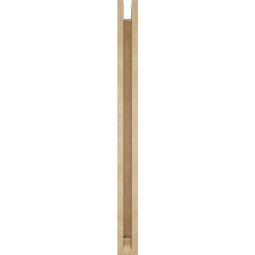 Ekena Millwork - BKTUR0352X32X44BOA01RCPR - Timberthane Faux Wood Balboa Style Bracket w/ Offset Brace, Traditional Ends, 3 1/2"W x 32"D x 44"H, Primed Tan