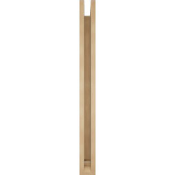 Ekena Millwork - BKTUR0352X34X38BOA01RCPR - Timberthane Faux Wood Balboa Style Bracket w/ Offset Brace, Traditional Ends, 3 1/2"W x 34"D x 38"H, Primed Tan