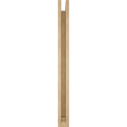 Ekena Millwork - BKTUR0352X34X40BOA01RCPR - Timberthane Faux Wood Balboa Style Bracket w/ Offset Brace, Traditional Ends, 3 1/2"W x 34"D x 40"H, Primed Tan