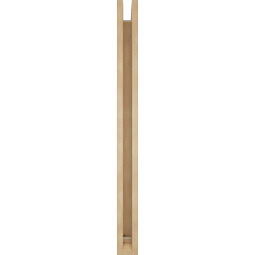 Ekena Millwork - BKTUR0352X34X42BOA01RCPR - Timberthane Faux Wood Balboa Style Bracket w/ Offset Brace, Traditional Ends, 3 1/2"W x 34"D x 42"H, Primed Tan