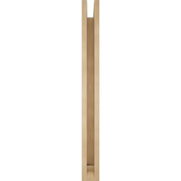 Ekena Millwork - BKTUR0352X36X36BOA01RCPR - Timberthane Faux Wood Balboa Style Bracket w/ Offset Brace, Traditional Ends, 3 1/2"W x 36"D x 36"H, Primed Tan
