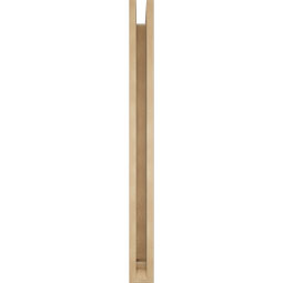 Ekena Millwork - BKTUR0352X36X40BOA01RCPR - Timberthane Faux Wood Balboa Style Bracket w/ Offset Brace, Traditional Ends, 3 1/2"W x 36"D x 40"H, Primed Tan