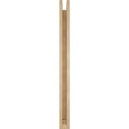 Ekena Millwork - BKTUR0352X36X44BOA01RCPR - Timberthane Faux Wood Balboa Style Bracket w/ Offset Brace, Traditional Ends, 3 1/2"W x 36"D x 44"H, Primed Tan