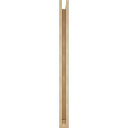 Ekena Millwork - BKTUR0352X36X48BOA01RCPR - Timberthane Faux Wood Balboa Style Bracket w/ Offset Brace, Traditional Ends, 3 1/2"W x 36"D x 48"H, Primed Tan