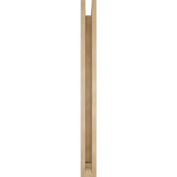 Ekena Millwork - BKTUR0352X40X40BOA01RCPR - Timberthane Faux Wood Balboa Style Bracket w/ Offset Brace, Traditional Ends, 3 1/2"W x 40"D x 40"H, Primed Tan