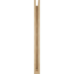 Ekena Millwork - BKTUR0352X40X44BOA01RCPR - Timberthane Faux Wood Balboa Style Bracket w/ Offset Brace, Traditional Ends, 3 1/2"W x 40"D x 44"H, Primed Tan