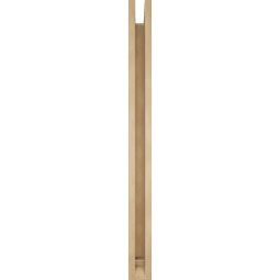 Ekena Millwork - BKTUR0352X42X42BOA01RCPR - Timberthane Faux Wood Balboa Style Bracket w/ Offset Brace, Traditional Ends, 3 1/2"W x 42"D x 42"H, Primed Tan