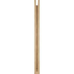 Ekena Millwork - BKTUR0352X42X48BOA01RCPR - Timberthane Faux Wood Balboa Style Bracket w/ Offset Brace, Traditional Ends, 3 1/2"W x 42"D x 48"H, Primed Tan