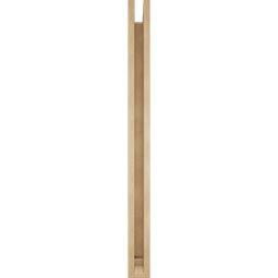Ekena Millwork - BKTUR0352X44X44BOA01RCPR - Timberthane Faux Wood Balboa Style Bracket w/ Offset Brace, Traditional Ends, 3 1/2"W x 44"D x 44"H, Primed Tan