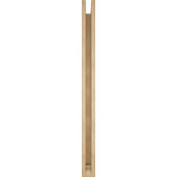 Ekena Millwork - BKTUR0352X46X46BOA01RCPR - Timberthane Faux Wood Balboa Style Bracket w/ Offset Brace, Traditional Ends, 3 1/2"W x 46"D x 46"H, Primed Tan