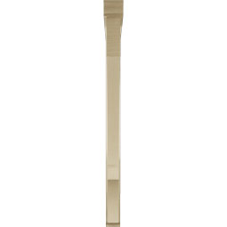 Ekena Millwork - BKTUR0352X48X48BOA01RCPR - Timberthane Faux Wood Balboa Style Bracket w/ Offset Brace, Traditional Ends, 3 1/2"W x 48"D x 48"H, Primed Tan